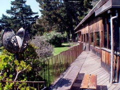 Deck outside dining commons.