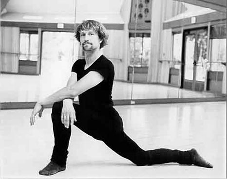 Jim Duncan at UCSC Dance Studio, Santa Cruz, CA - Photograph: Marcia Quigley August 1985