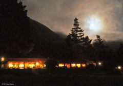 Full moon over Esalen dining commons